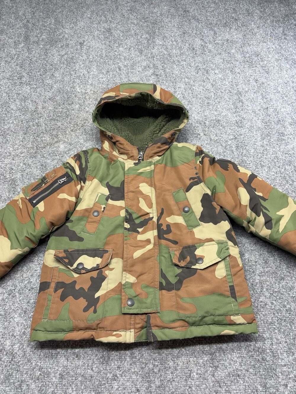 Polo Ralph Lauren Toddler Sz 3T Camo Winter Down Coat Jacket Water Resistant